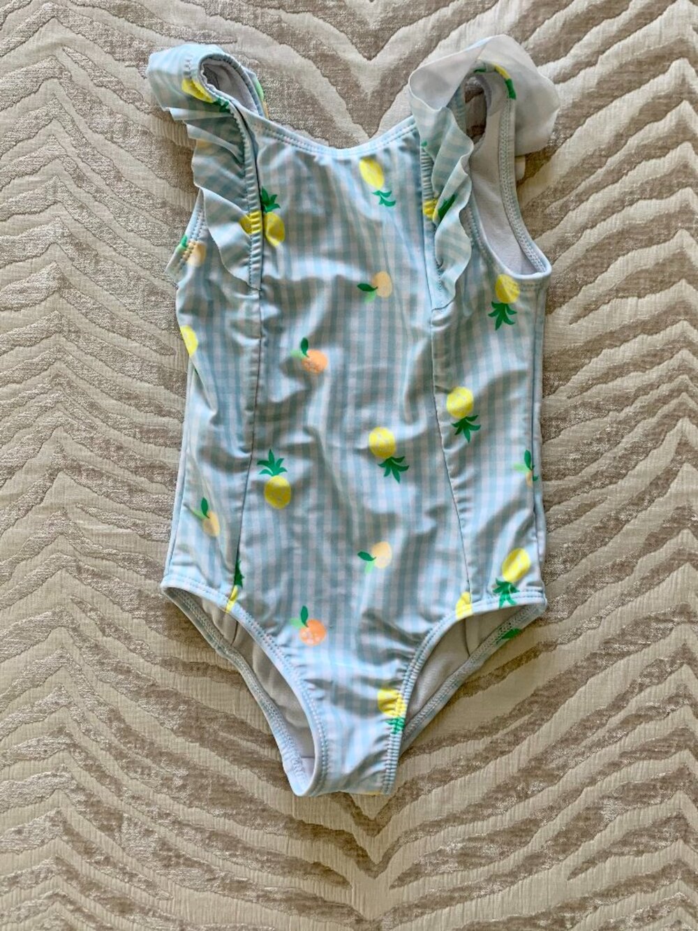 Jumping Beans 2T Fruit One-Piece Swimsuit | Gingham Style Kids Swimsuit